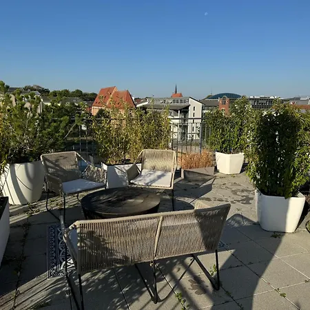 180qm Penthouse Mit Sonnenterrasse * ロストック
